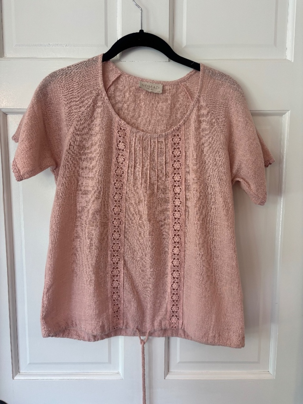 Nomad The Label Gauze Top With Drawstring Size XXS